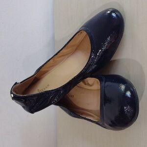 Cole Haan navy blue patent leather ballet flats size 8